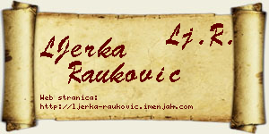 LJerka Rauković vizit kartica